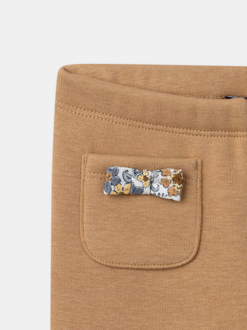 Braune Leggings für Baby Mädchen