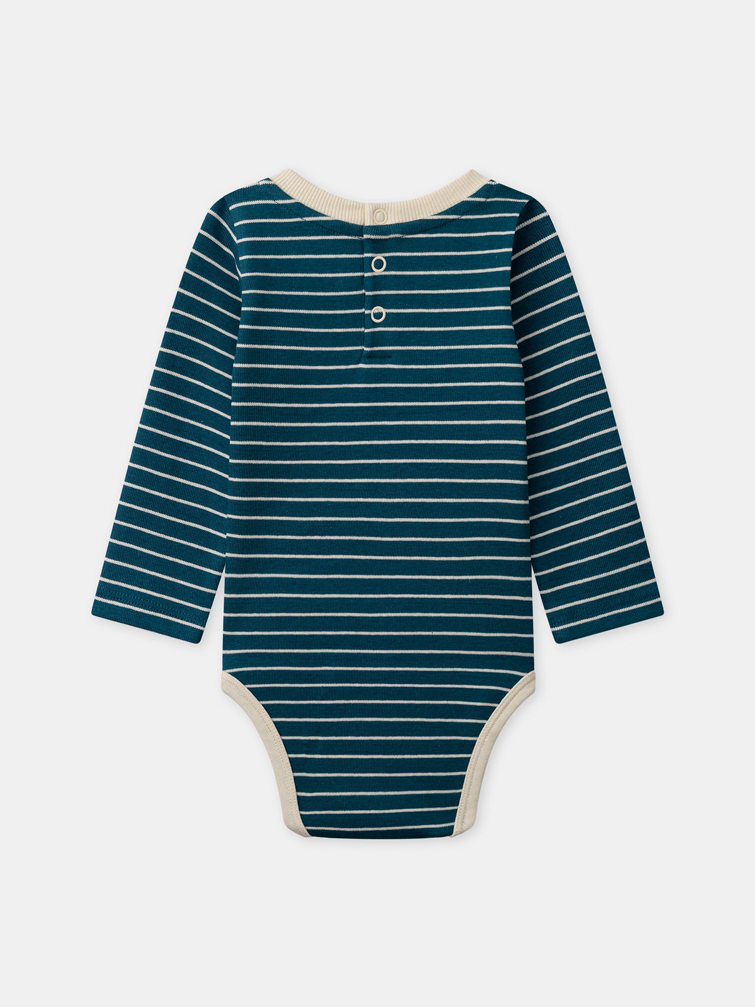 Body à rayures bleues Bébé Garçon