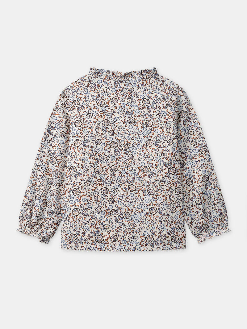 Bluse mit Blumenmuster für Mädchen