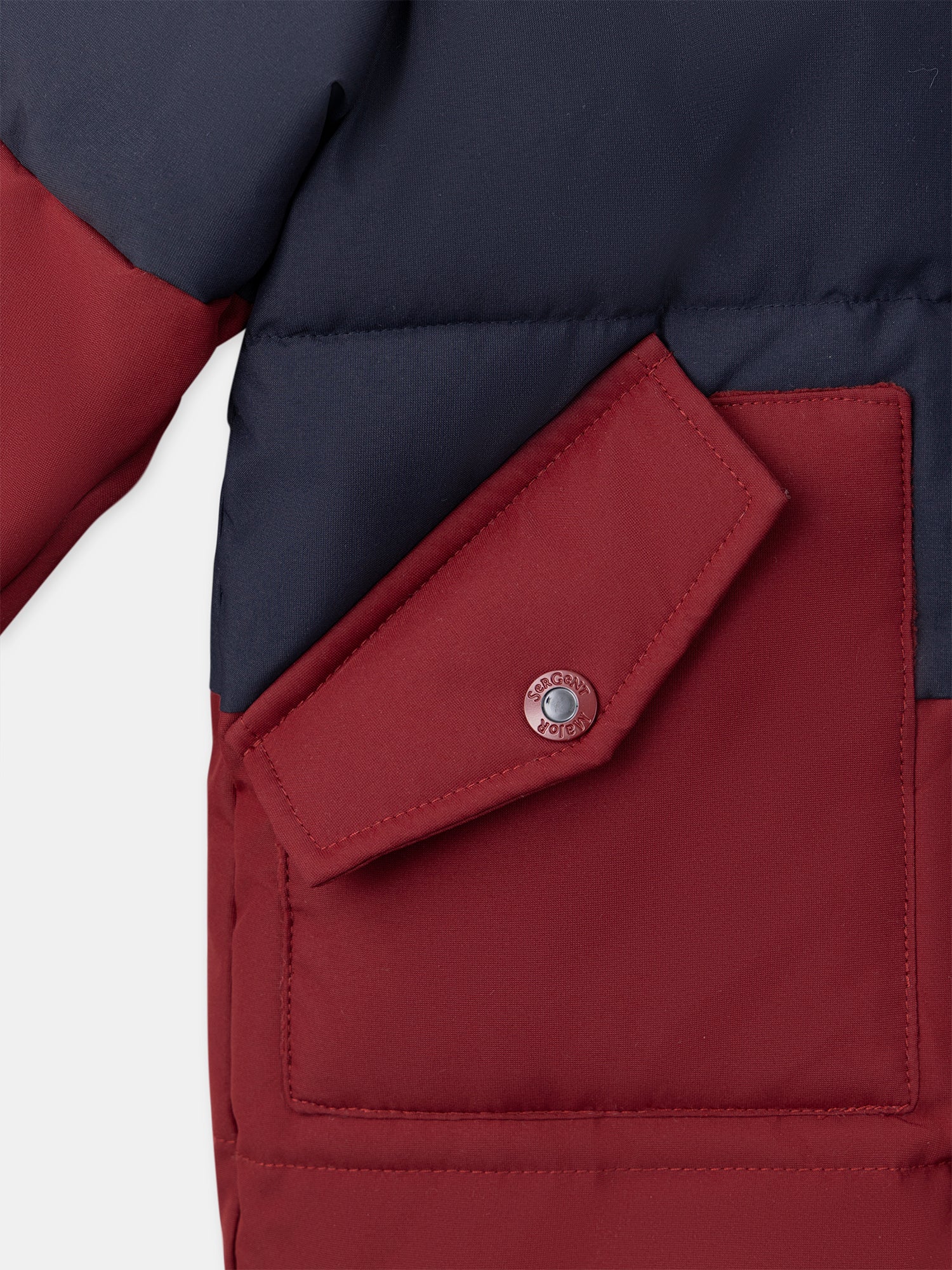 Doudoune bordeaux matelassée Garçon