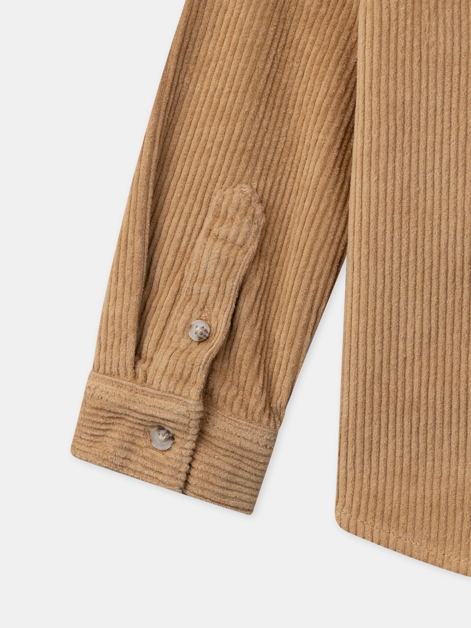 Braunes Samtshirt für Jungen