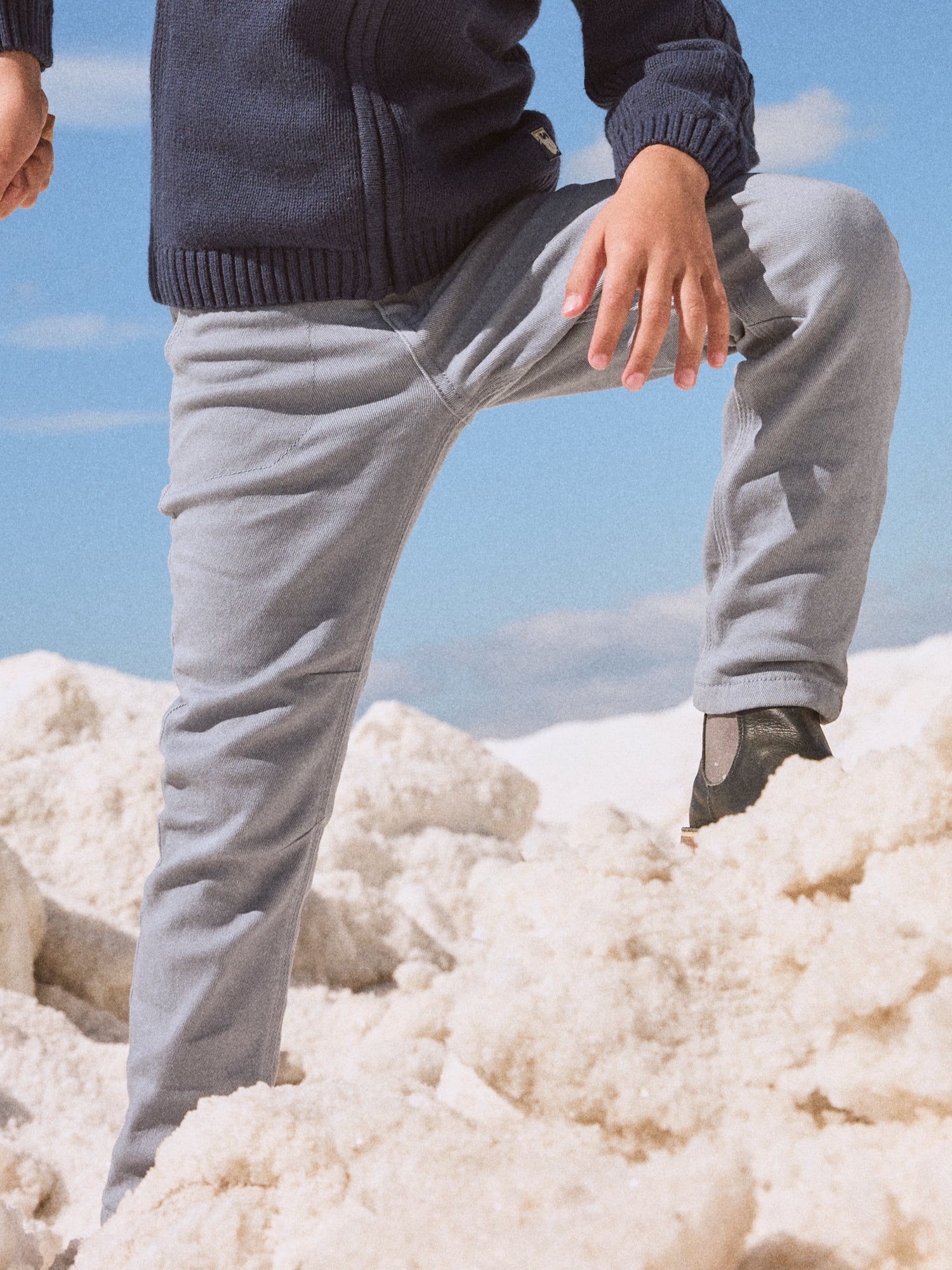 Grijze Blaue Hose für Jungen