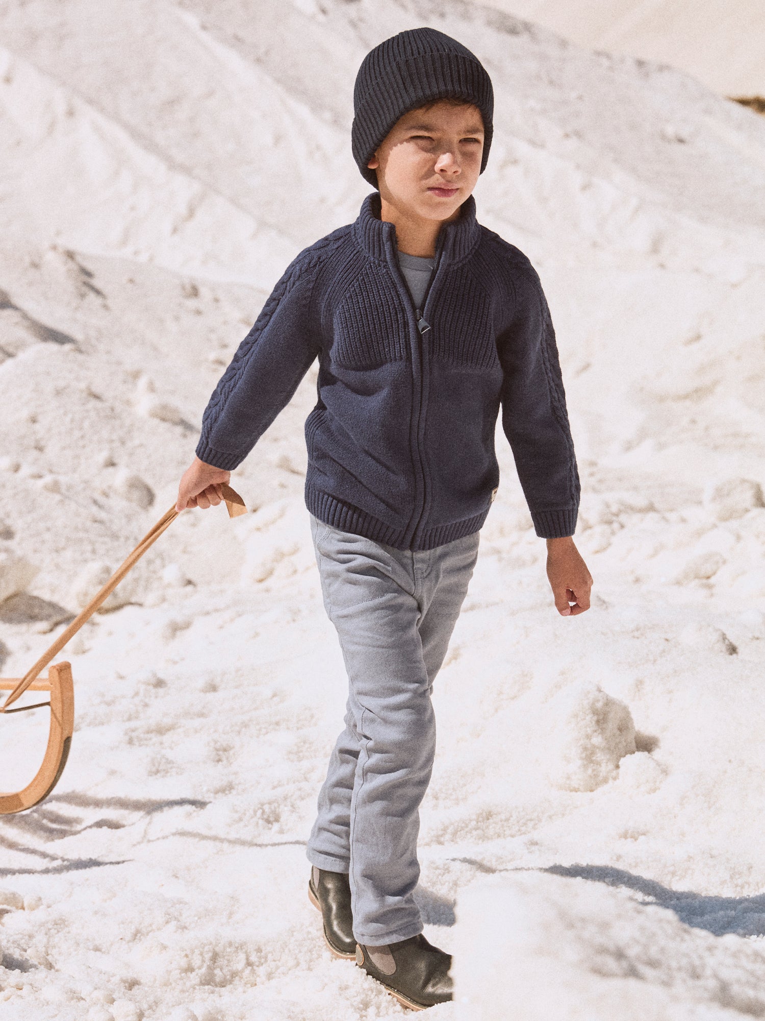 Grijze Blaue Hose für Jungen