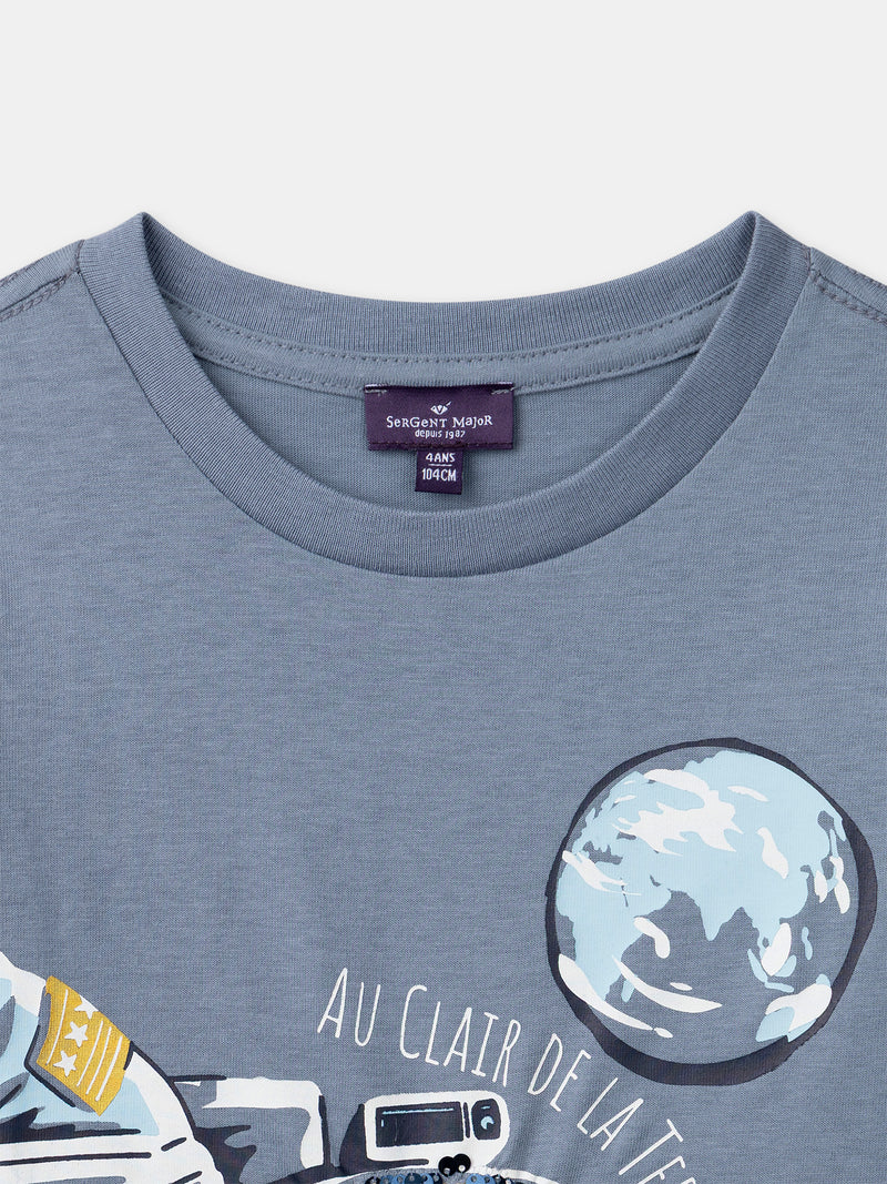 Langarm-Shirt mit Astronauten-Druck für Jungen