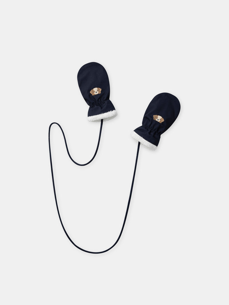 Dunkelblaue Handschuhe für Jungen