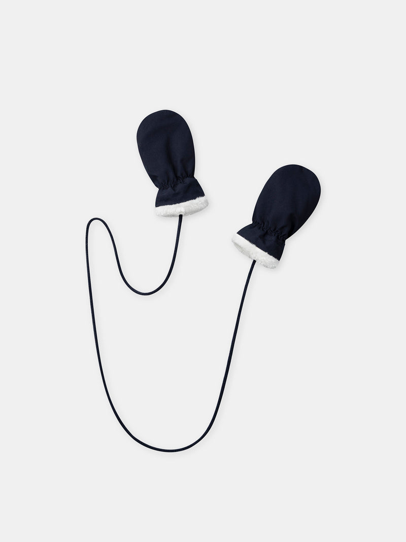Dunkelblaue Handschuhe für Jungen