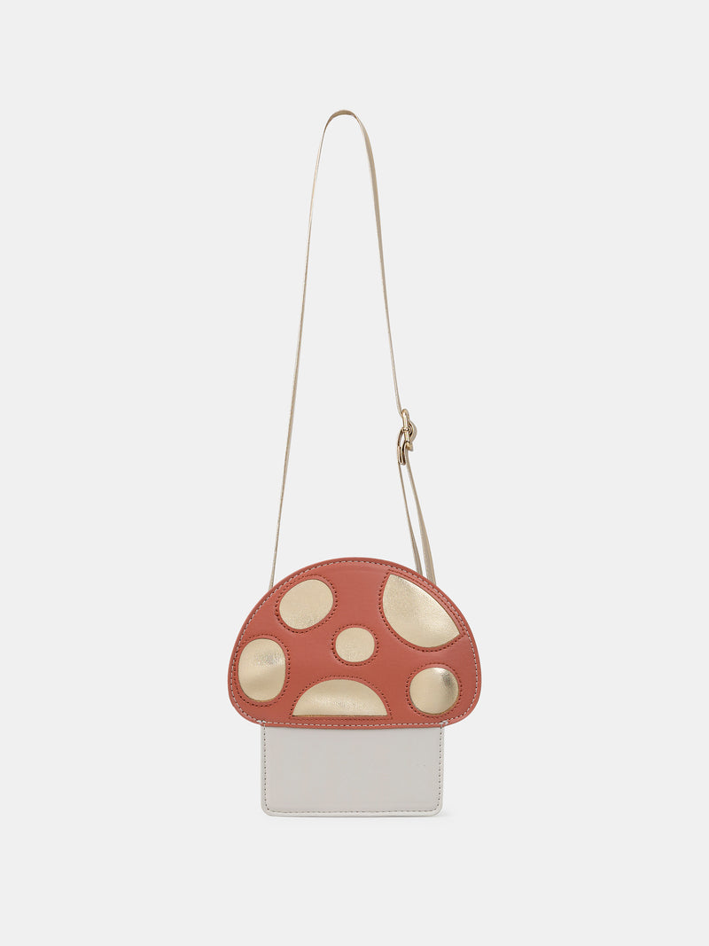 Tricolore pilztasche mit Schultergurt für Mädchen