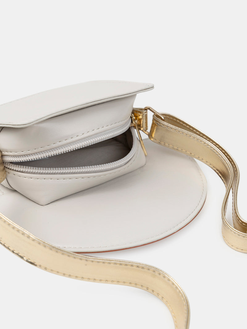 Tricolore pilztasche mit Schultergurt für Mädchen