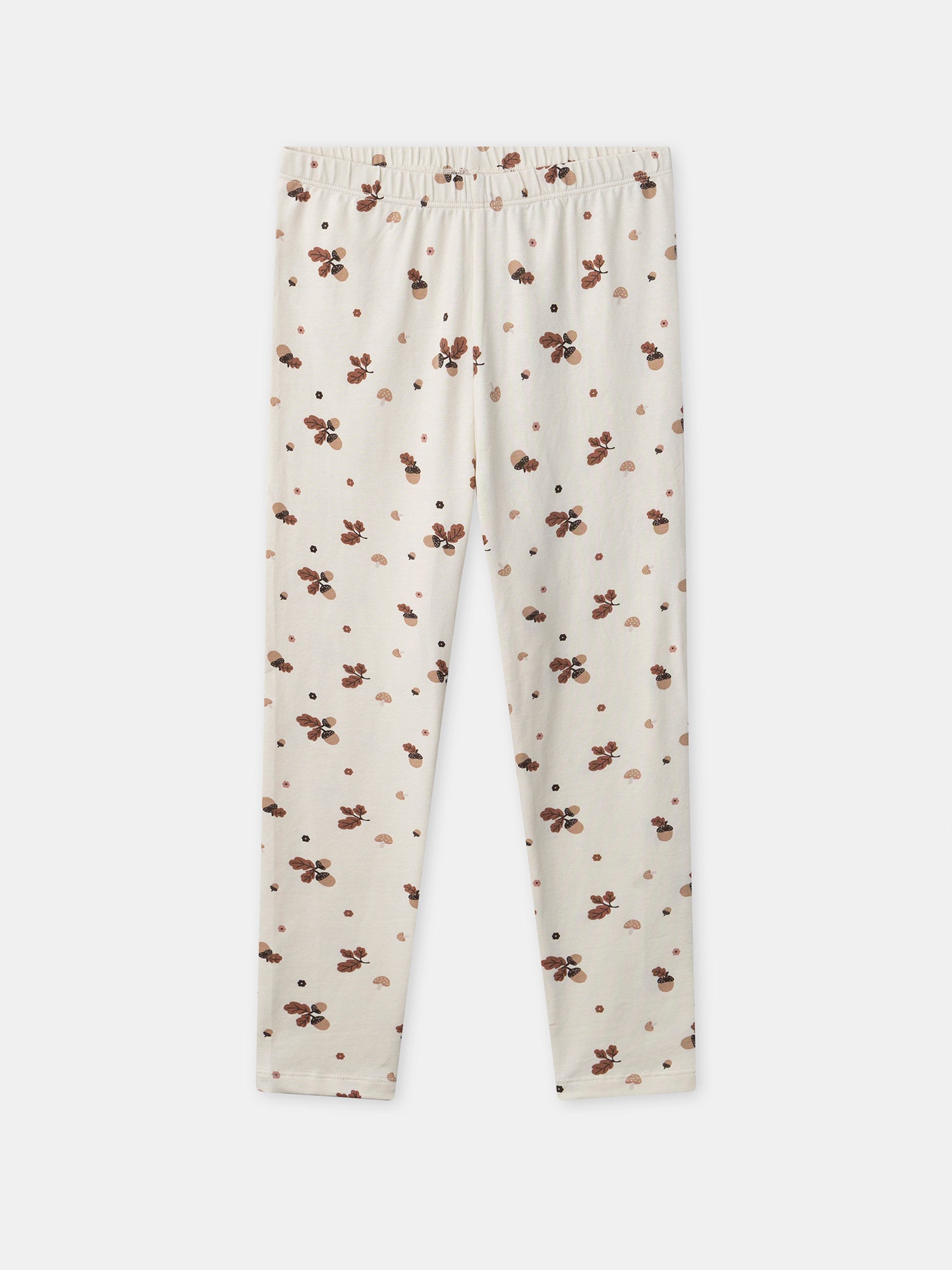 Rosa Samtschlafanzug mit Fuchs- und Quastenmuster für Mädchen