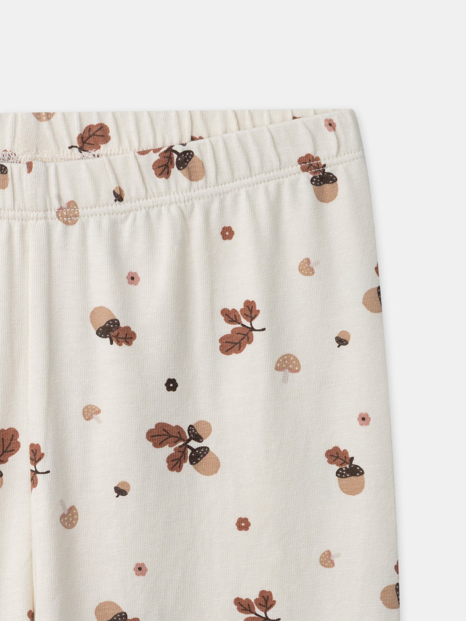 Rosa Samtschlafanzug mit Fuchs- und Quastenmuster für Mädchen