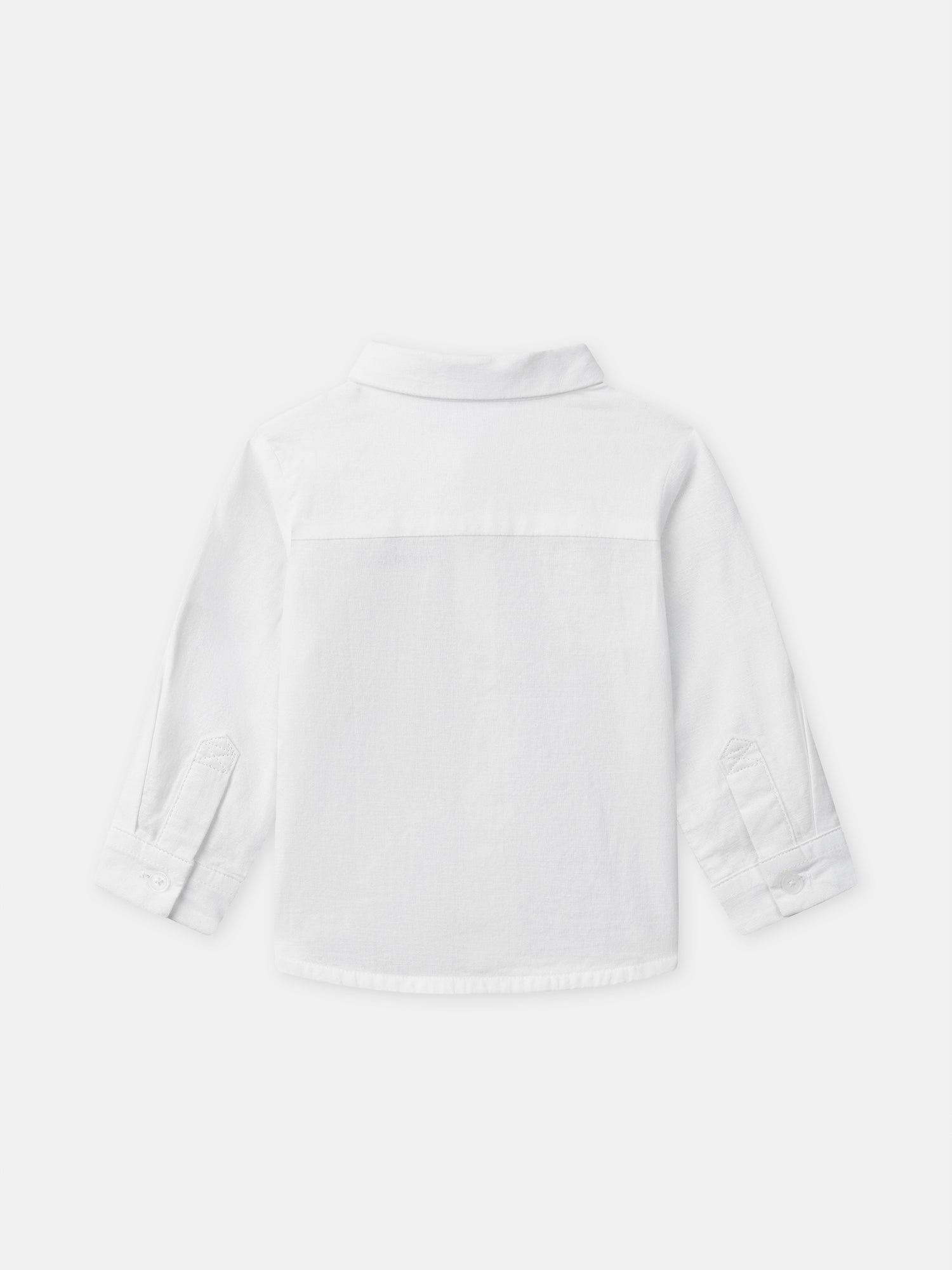 Chemise écrue à manches retroussables Bébé Garçon
