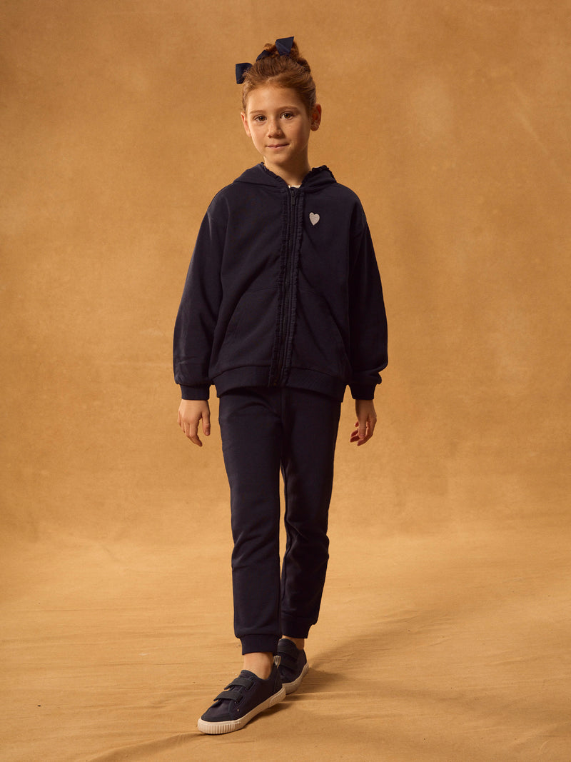 Jogging bleu marine Fille