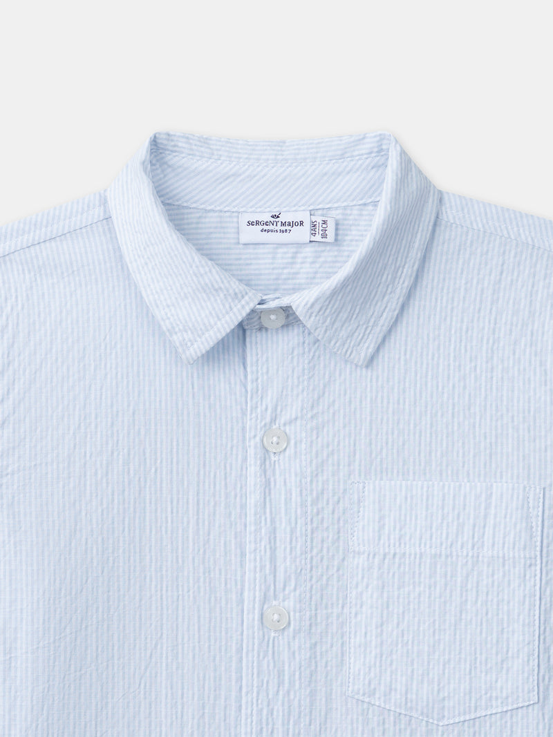 Chemise à rayures bleues Garçon