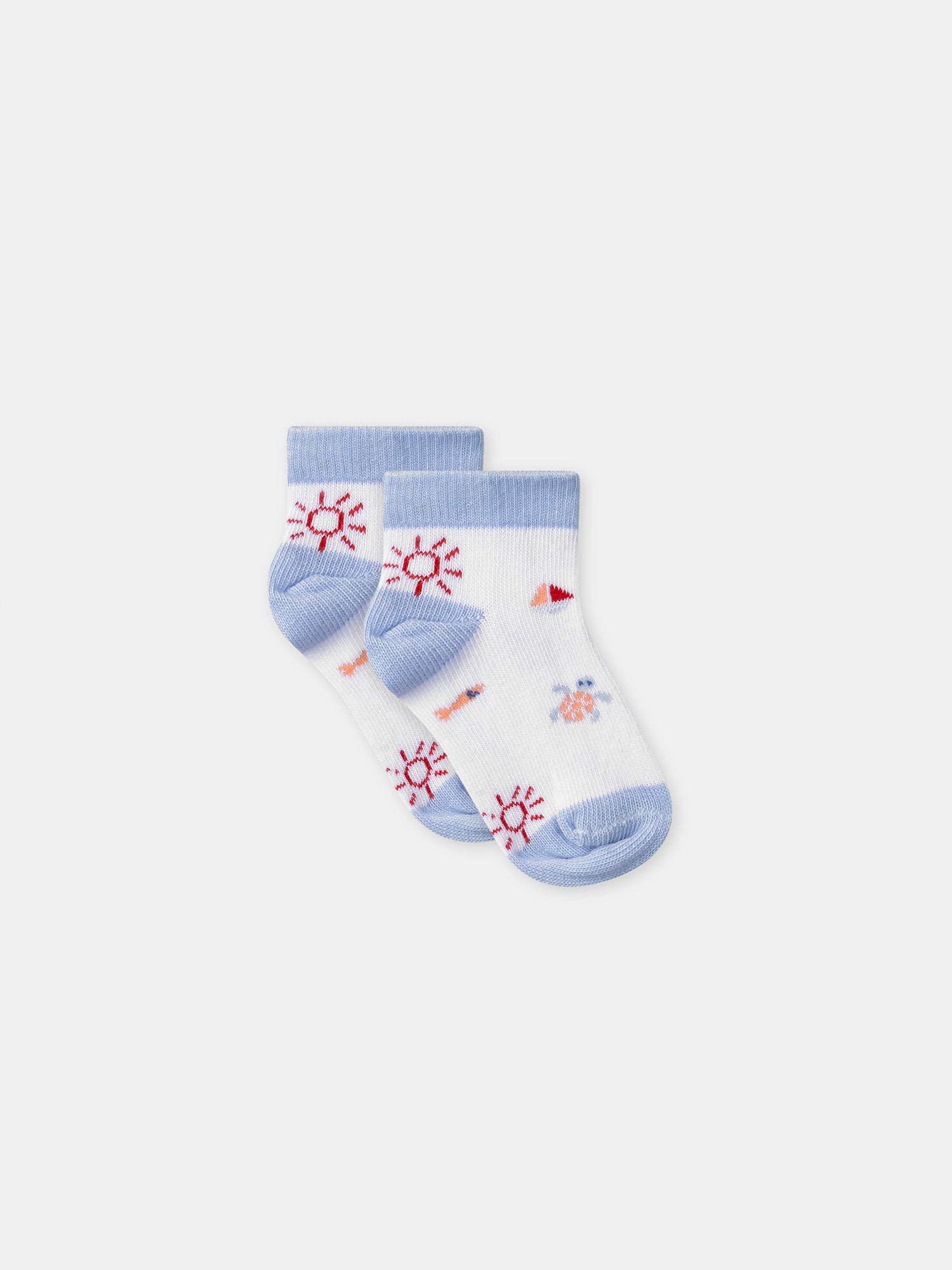 Niedrige Socken mit maritimem Muster für Baby Jungen