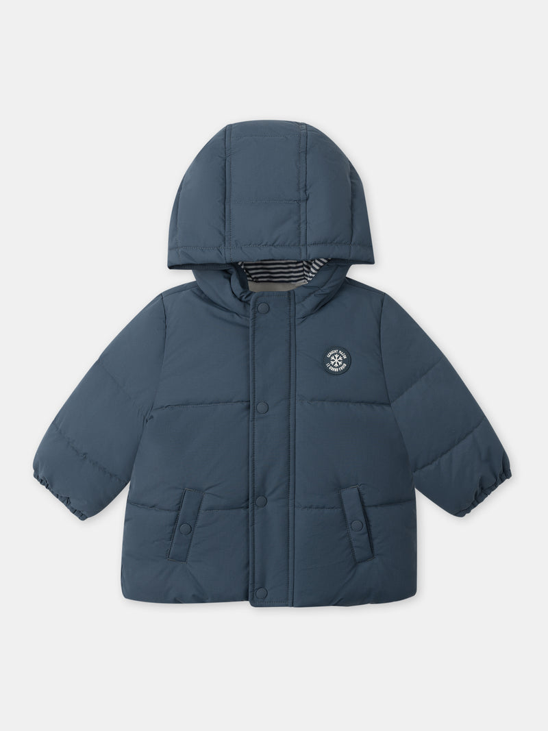 Blaue Steppjacke für Baby Jungen