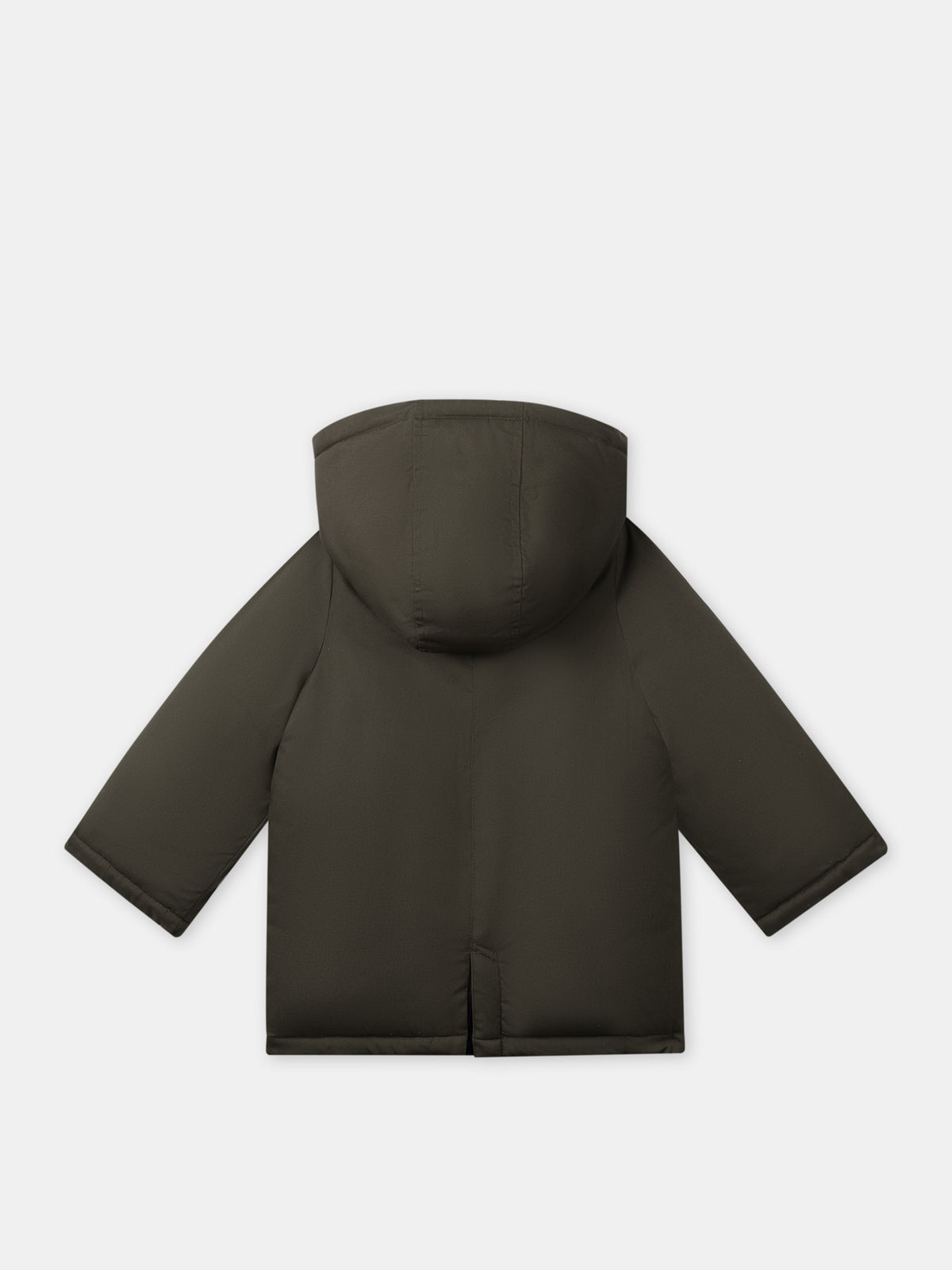 Khakifarbene Jacke mit abnehmbarer Kapuze Baby Junge
