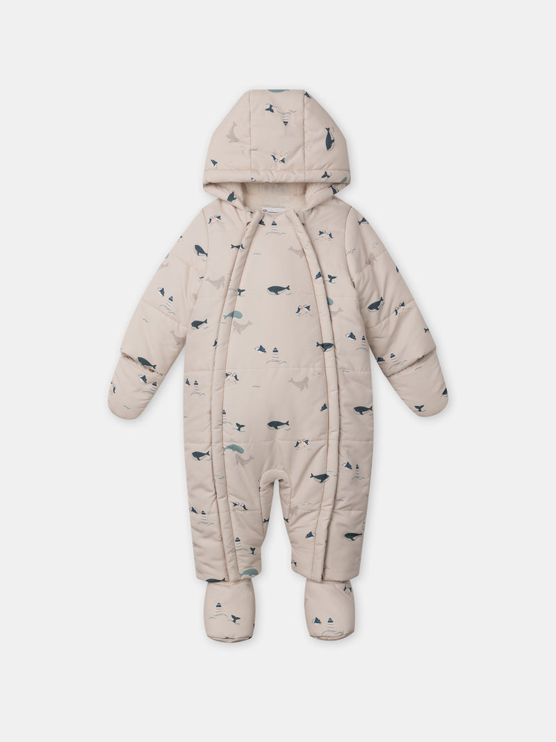 Beige-Tierdruck-Pilot-Baby-Junge