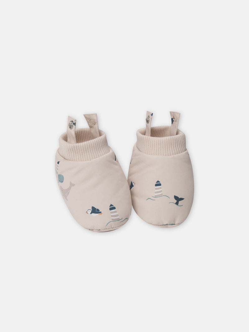 Beige-Tierdruck-Pilot-Baby-Junge