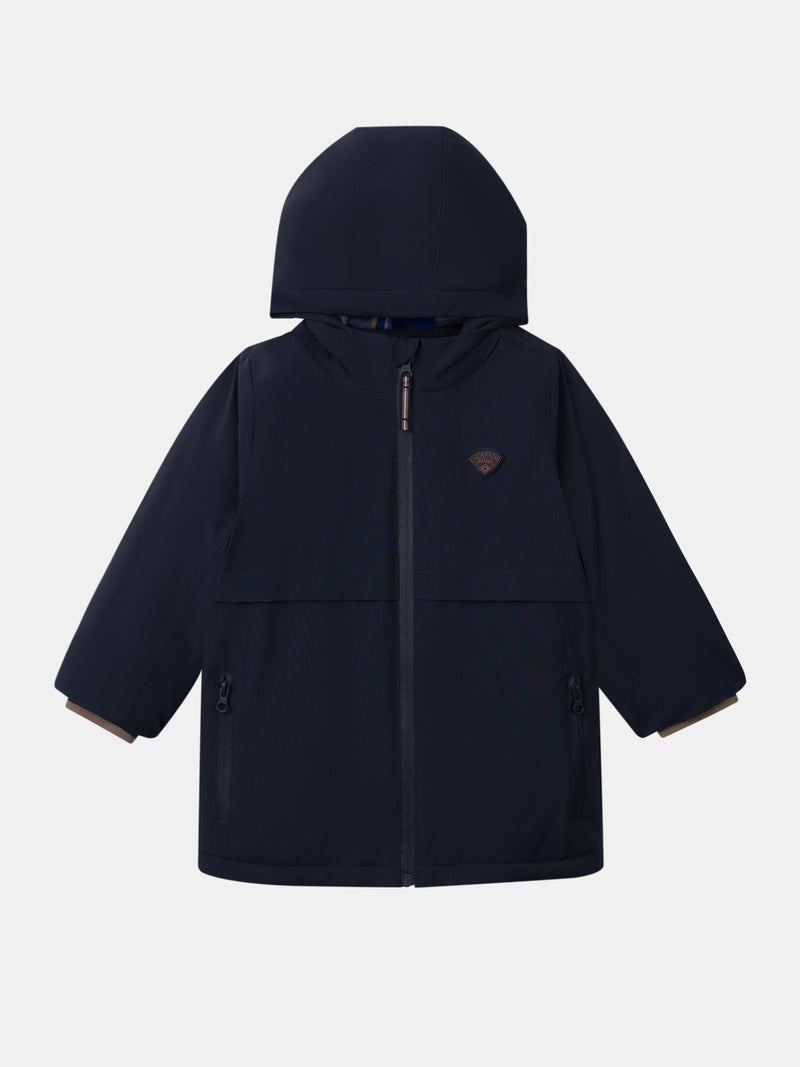 3-in-1-marineblauer-Parka für Jungen
