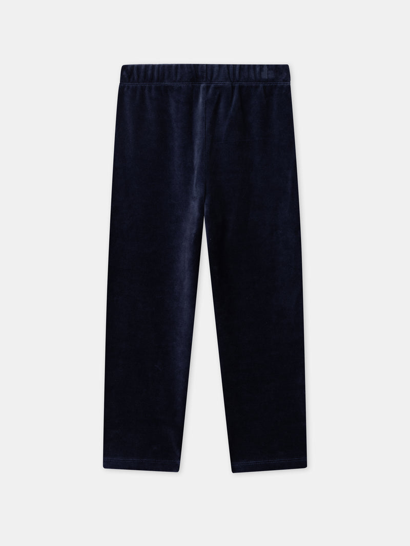 Pyjama écru et bleu marine ours Garçon