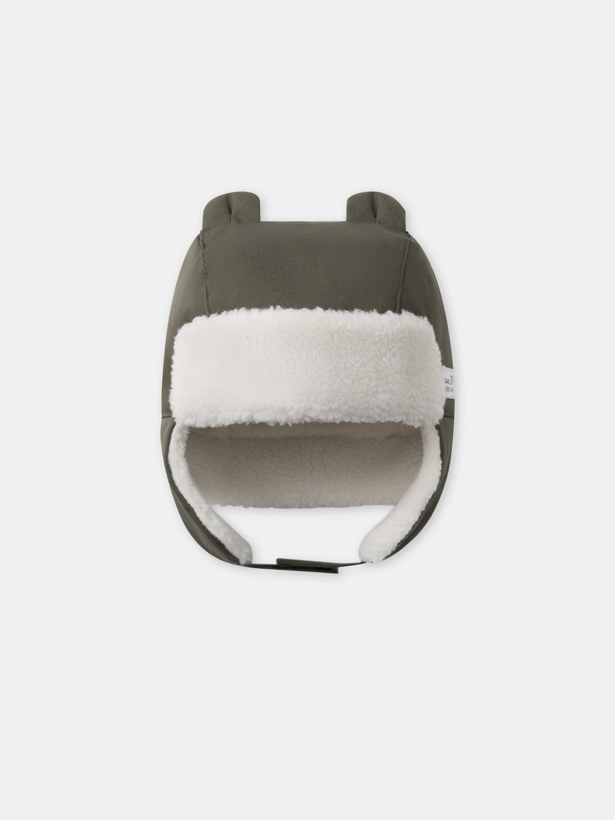 Kaki-Kapuze mit 3D-Ohren für Babys