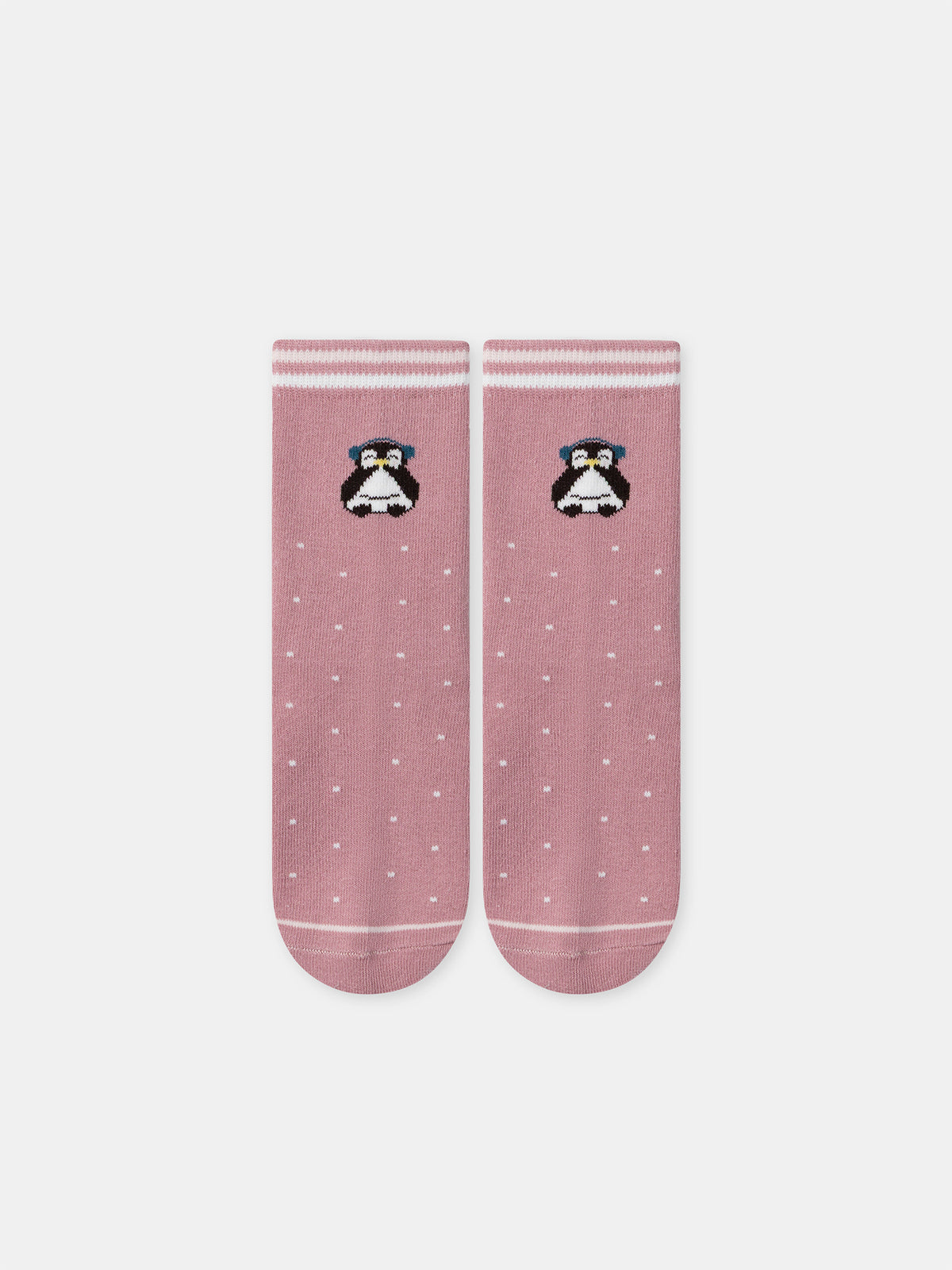 Lot de 5 chaussettes roses pingouins Fille