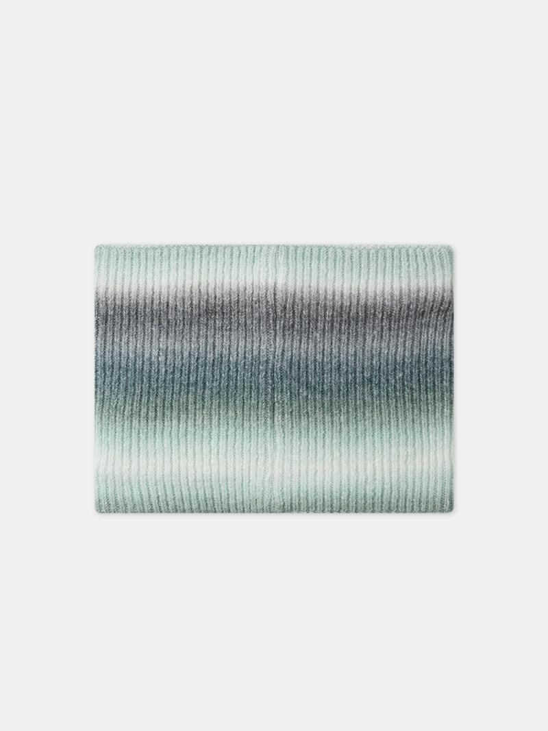 Grüner-tie-and-dye-Snood-für-Jungen
