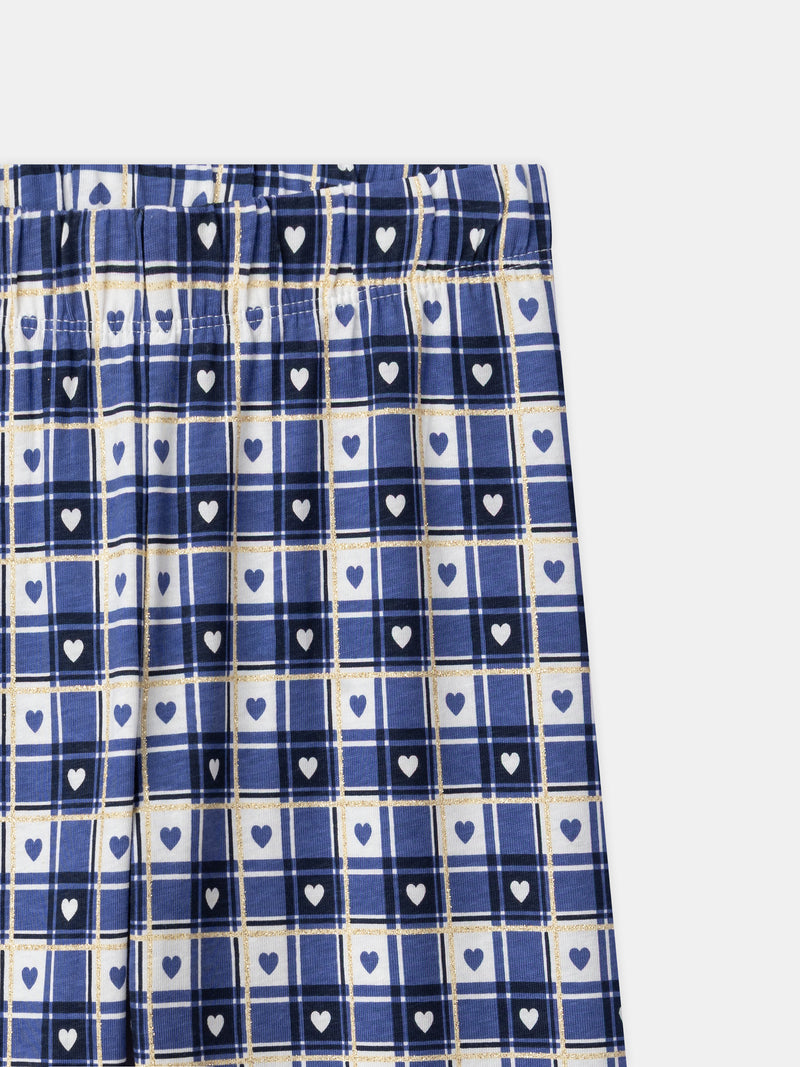 Harry Potter Pyjama in Marineblau mit "Hogwarts" Druck für Mädchen