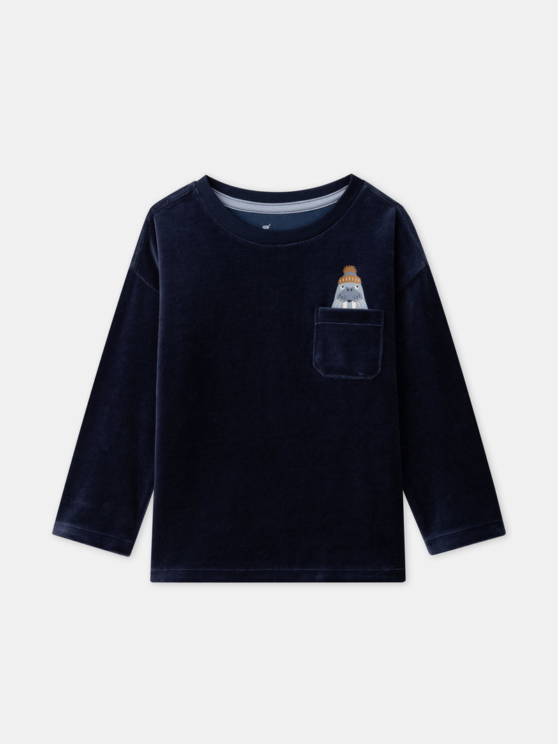 Pyjama bleu marine morse Garçon