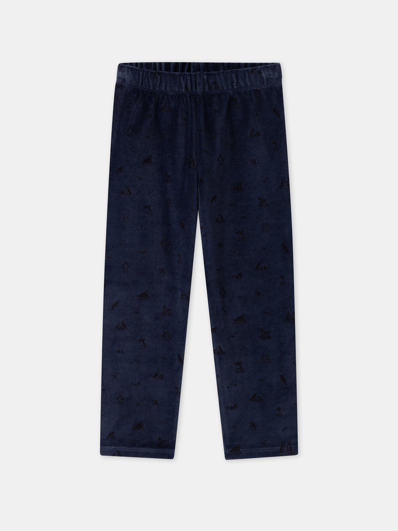 Pyjama bleu marine morse Garçon