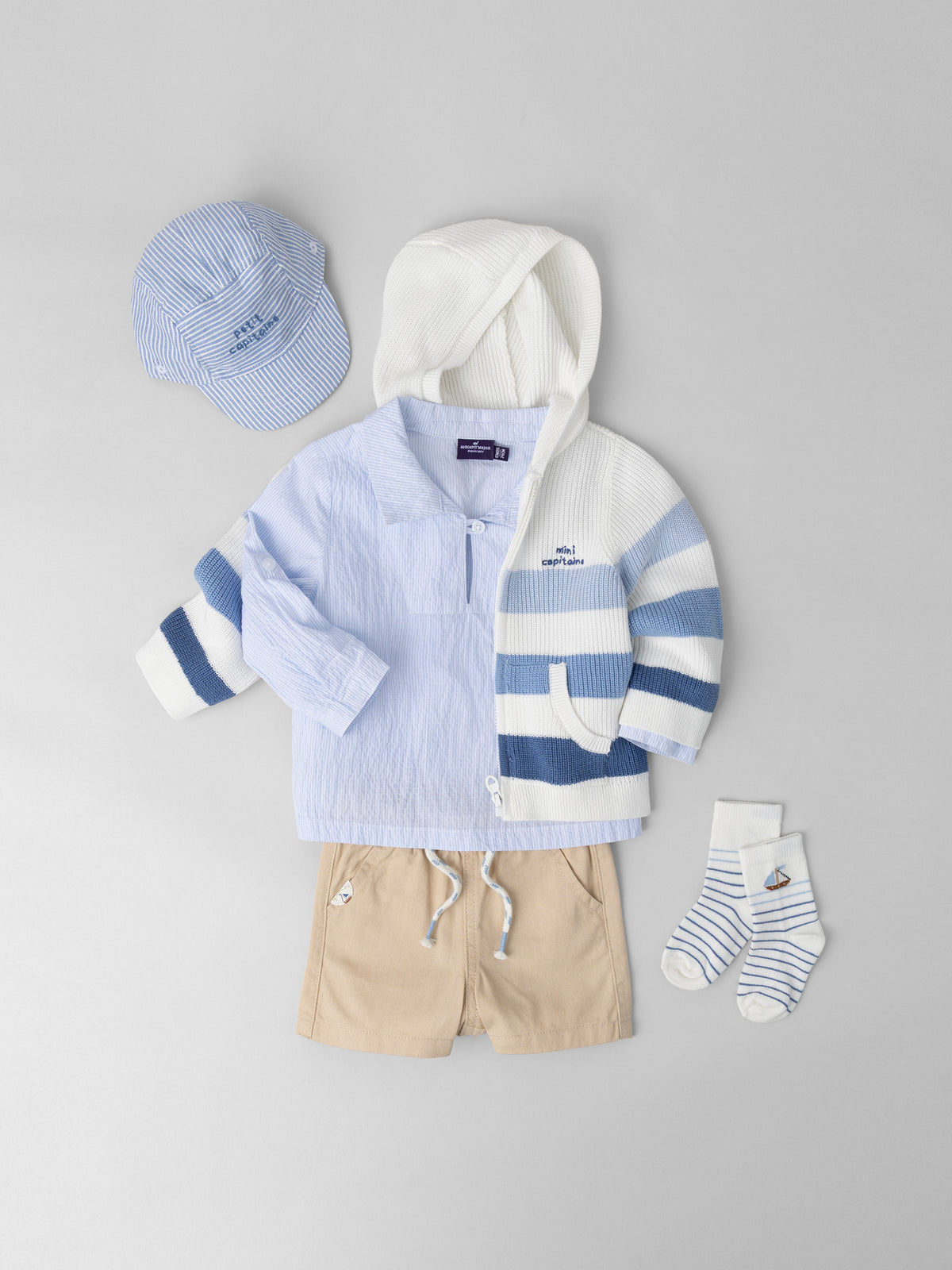 Tenue Bébé Garçon : Petit Marin en Escale - 1