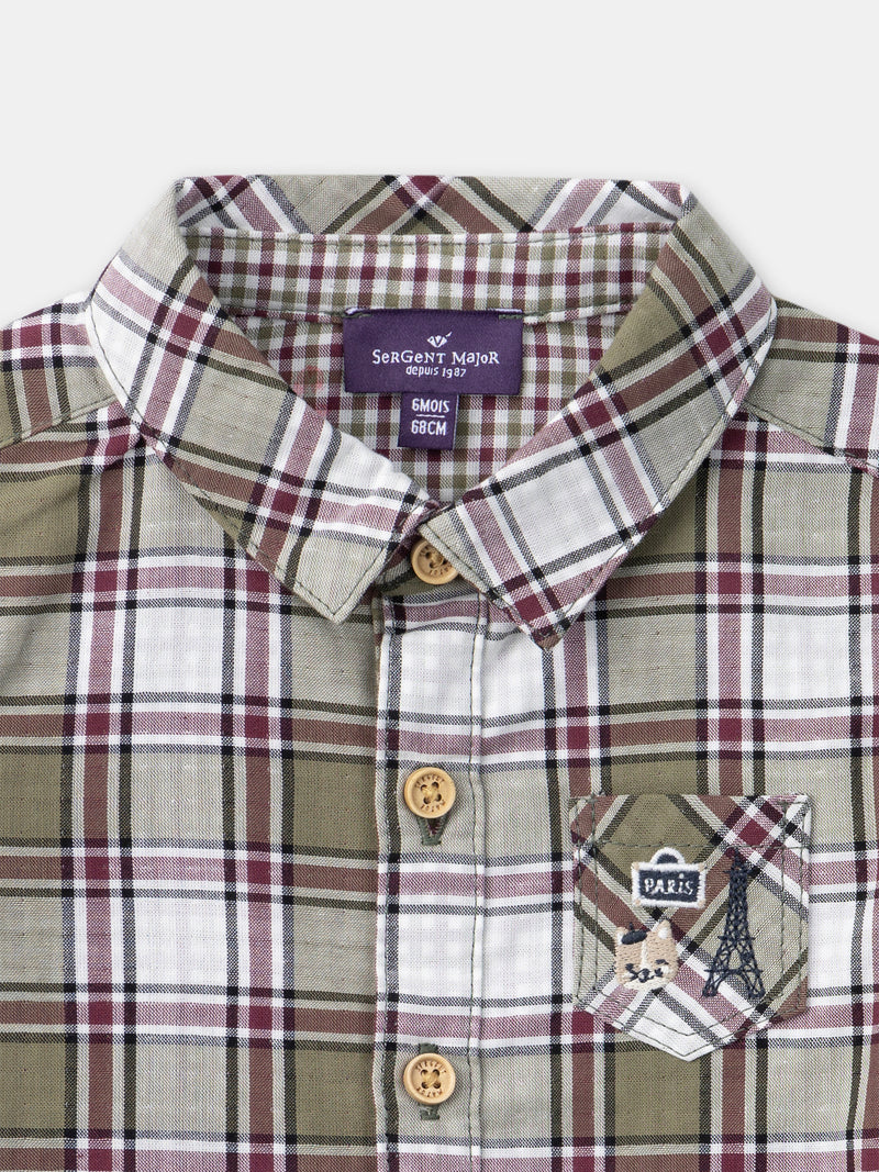 Chemise à carreaux