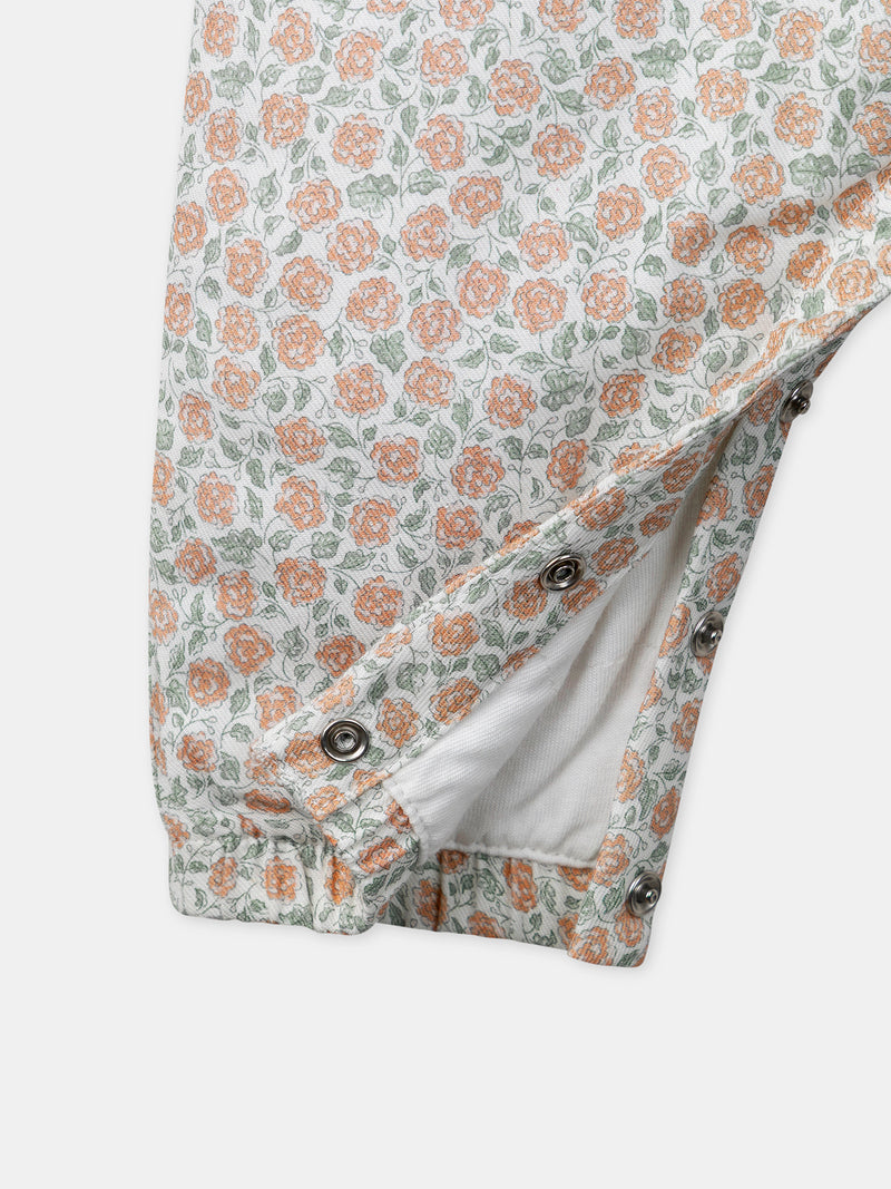 Set aus Blütenmotiv Gesamtheit + Body + Bandeau für Neugeborene Mädchen