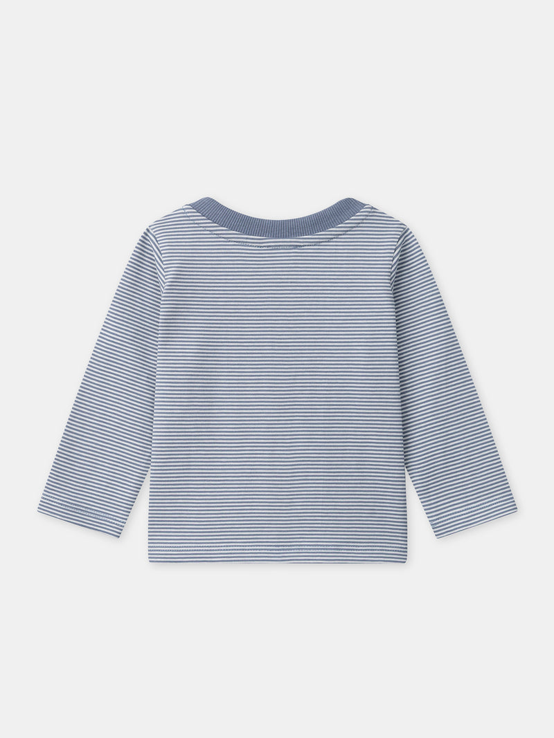 Gestreiftes Langarm-T-Shirt für Jungen