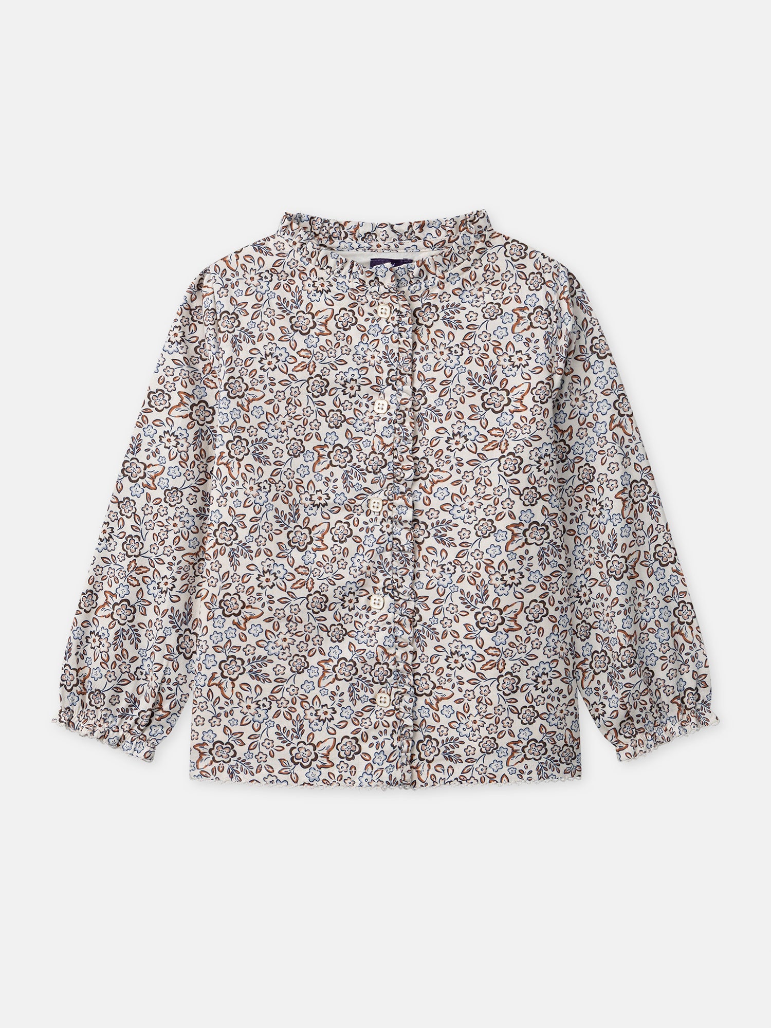Chemisier imprimé fleuri Fille