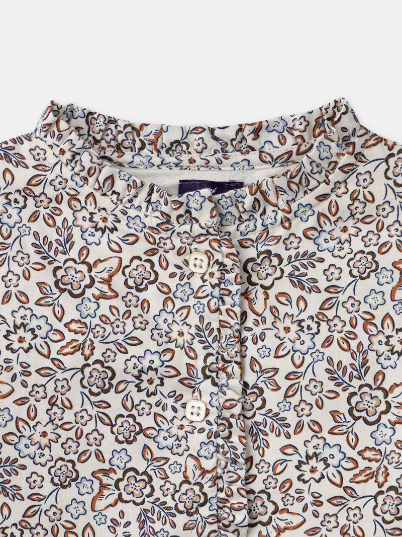 Bluse mit Blumenmuster für Mädchen