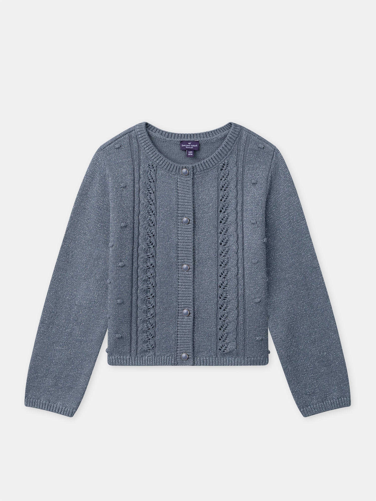 Cardigan bleu grisé Fille