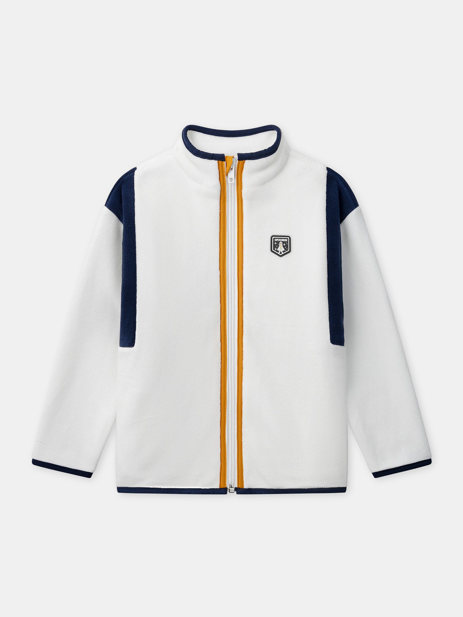 Gilet zippé blanc Garçon