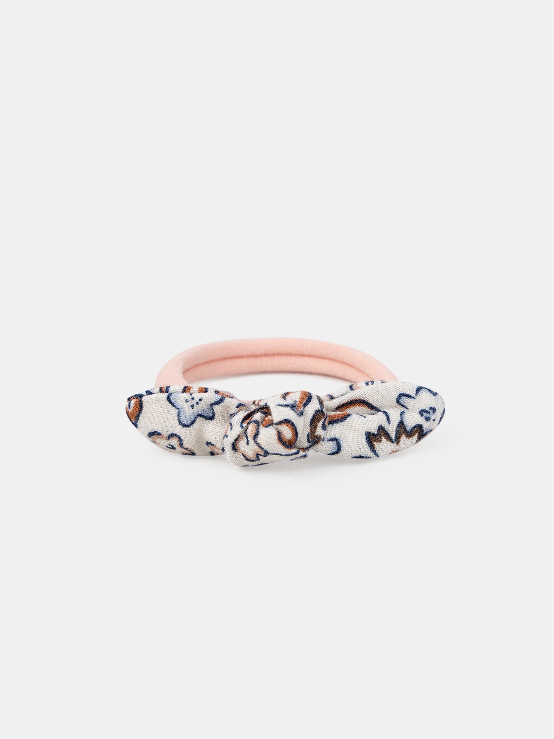 Set aus 2 Paar Hasen- oder Blumenmuster-Haargummis für Mädchen