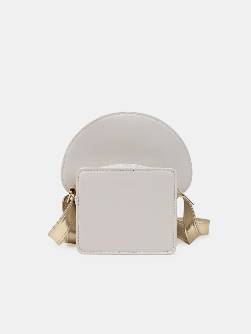 Tricolore pilztasche mit Schultergurt für Mädchen