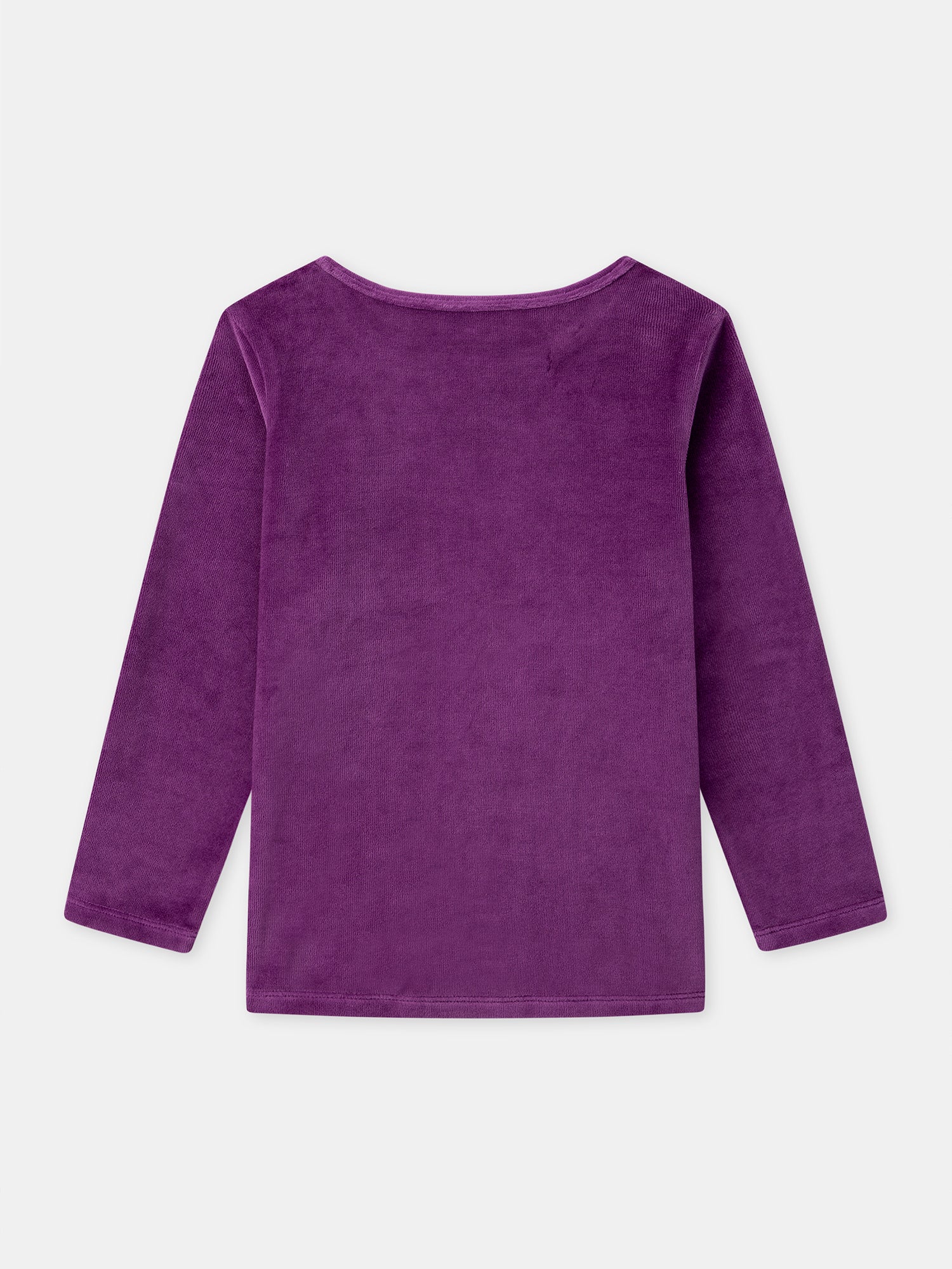 Lila Samtpijama + Mädchenumhang