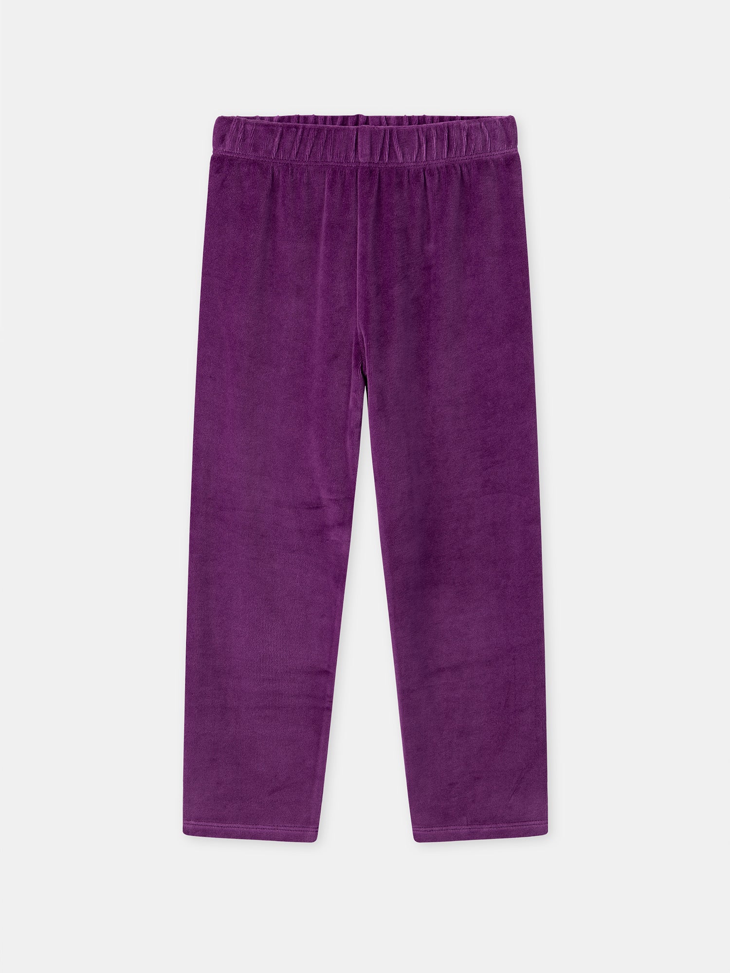 Lila Samtpijama + Mädchenumhang