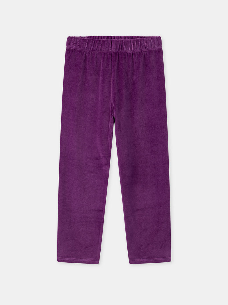 Pyjama violet + cape Fille