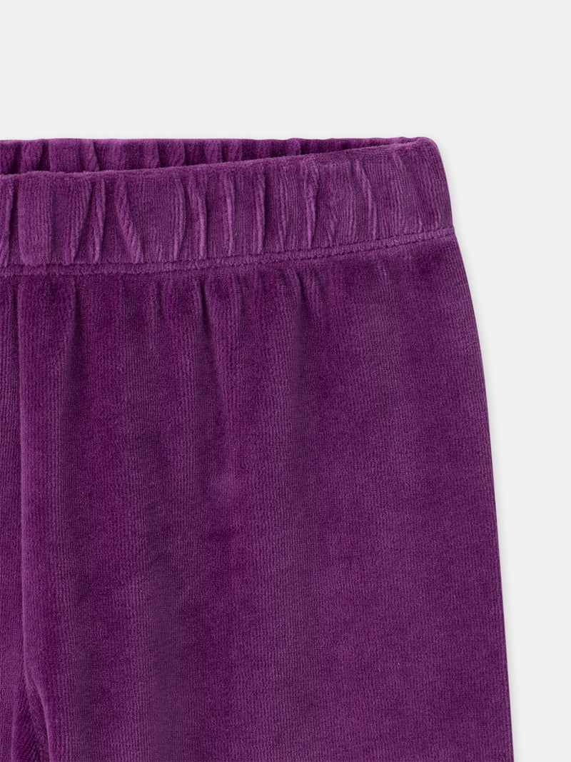 Pyjama violet + cape Fille