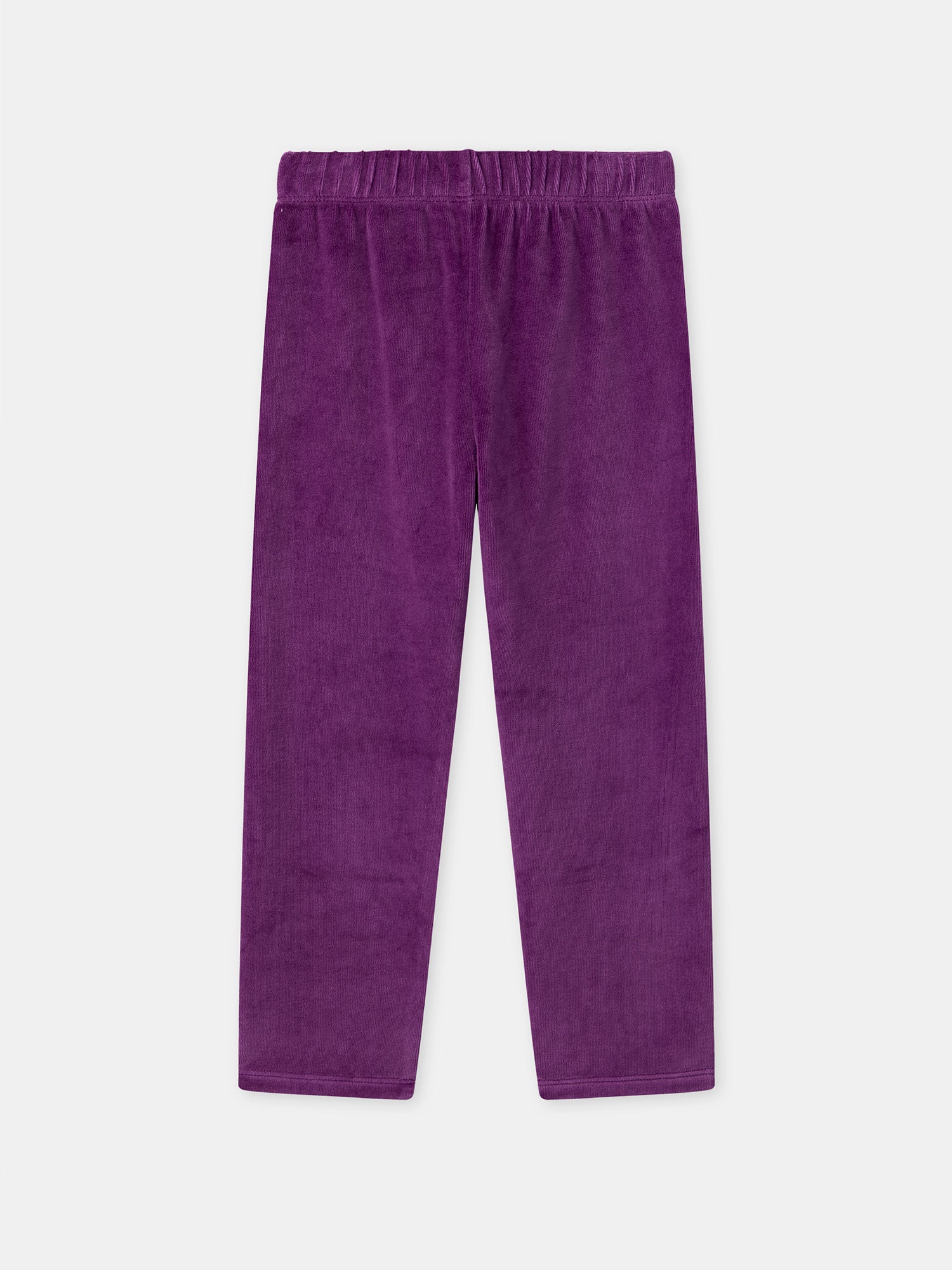 Lila Samtpijama + Mädchenumhang