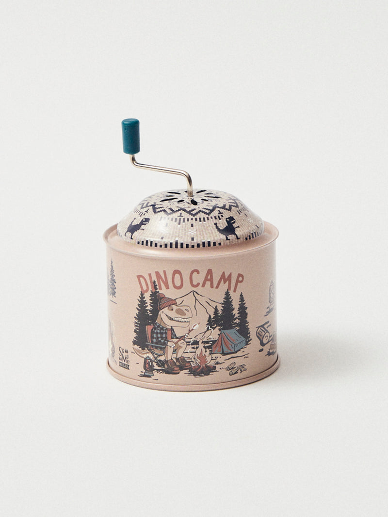 Moulin à musique beige imprimé dinosaure