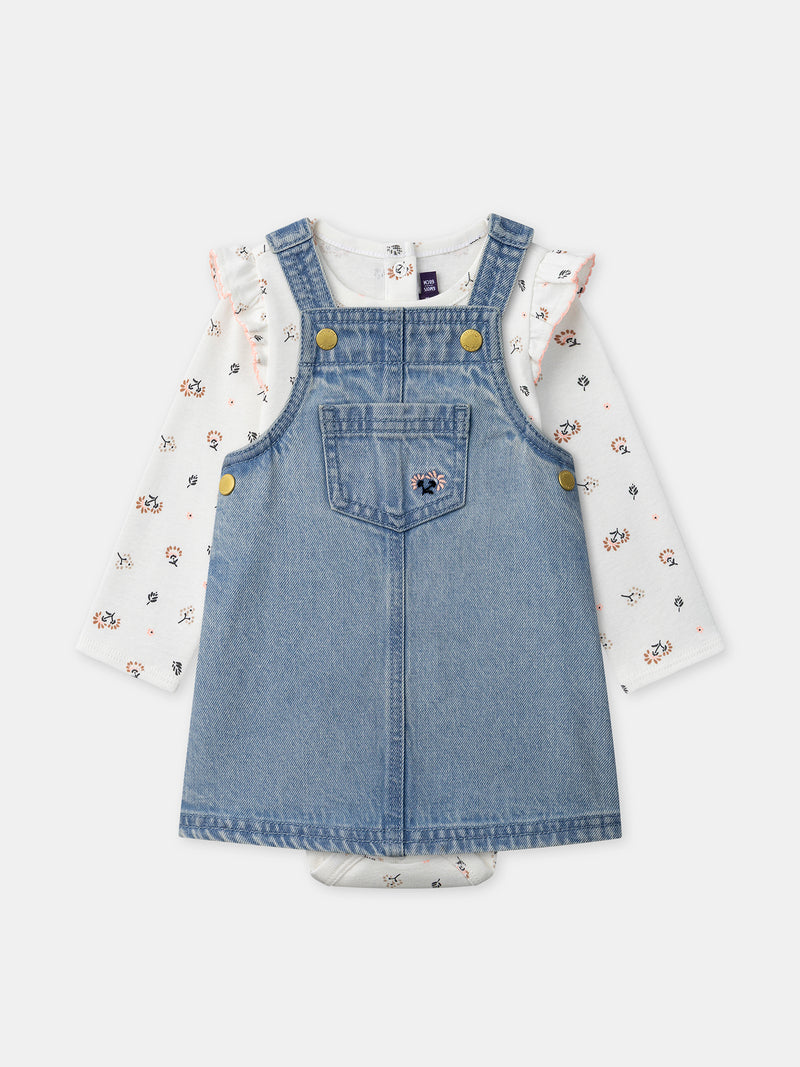 Tenue Bébé Fille : Rêverie en Denim - 2