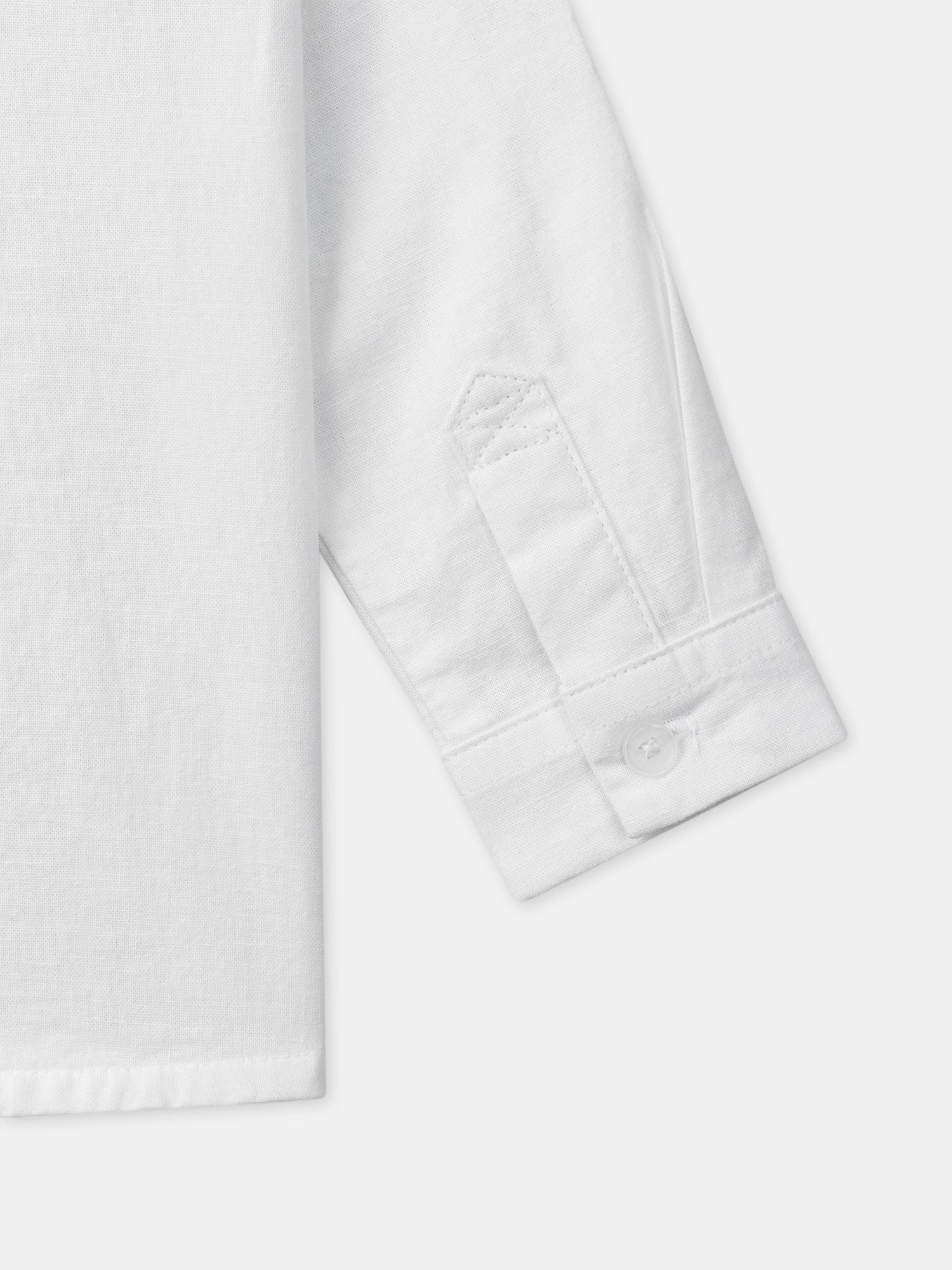 Chemise écrue à manches retroussables Bébé Garçon