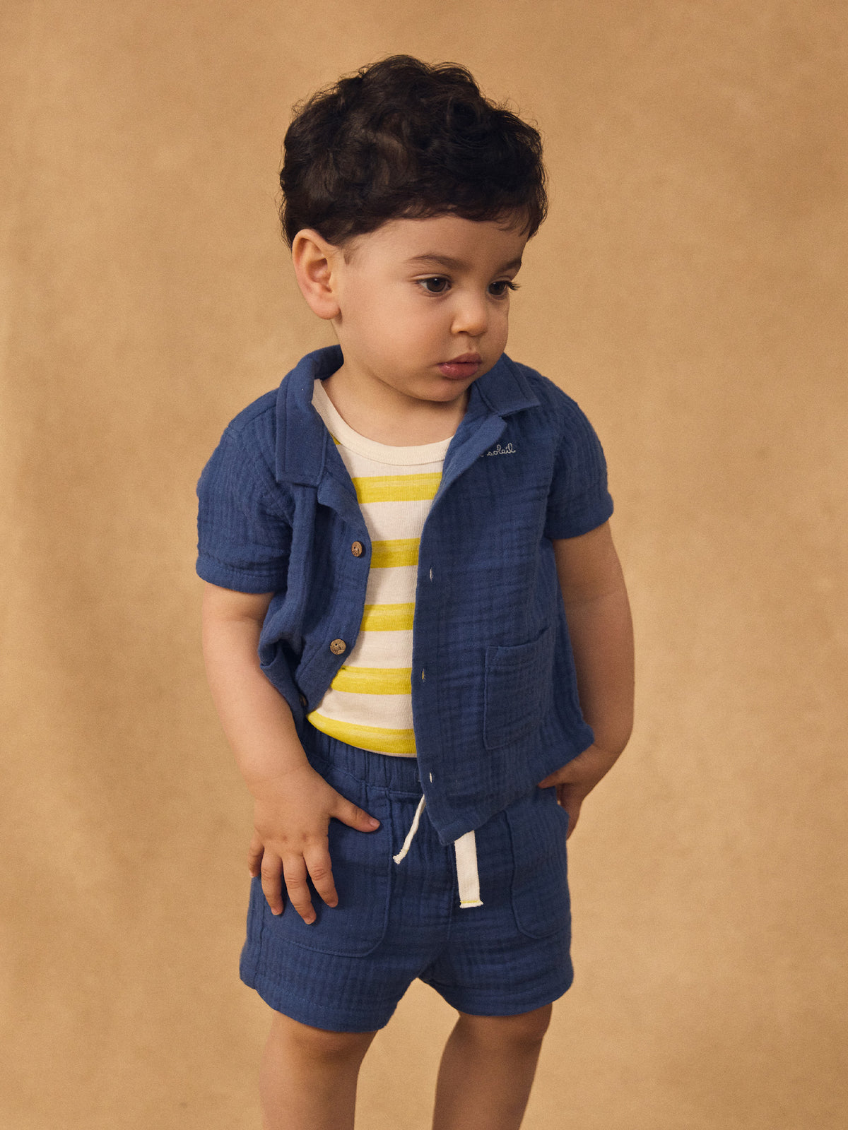 Tenue de Bébé Garçon : Bleu d'été - 2