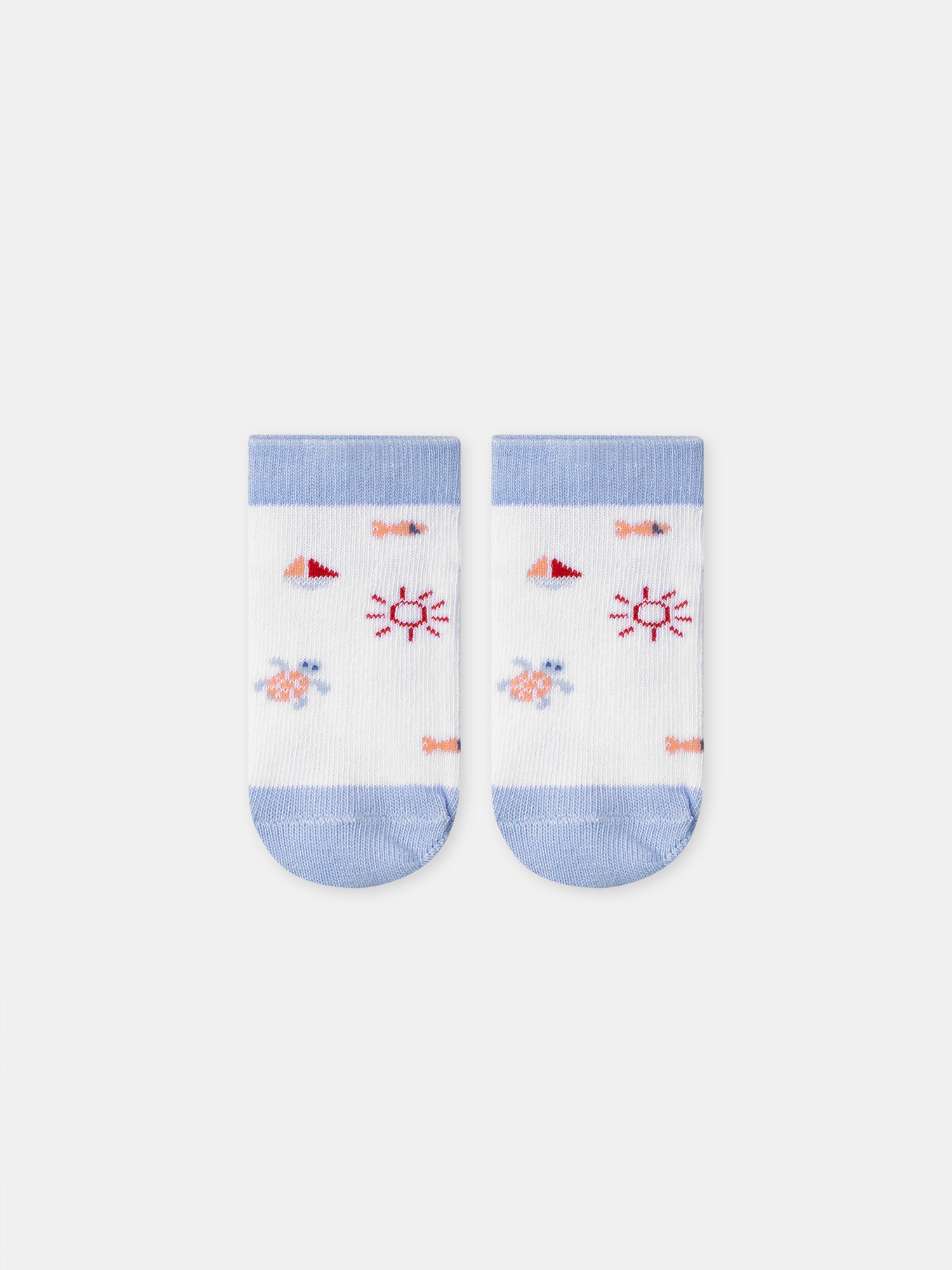 Niedrige Socken mit maritimem Muster für Baby Jungen